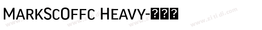 MarkScOffc Heavy字体转换
